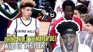 Chino Hills vs Bol Bol \& Mater Dei!! | LAMELO BREAKS KID ANKLES In Front of 10,250 People!(Reaction)
