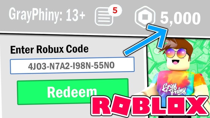 JacobPlayz على X: Free robux code!  / X
