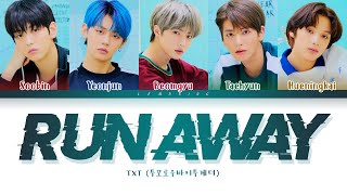 TXT Run Away Lyrics (투모로우바이투게더 9와 4분의 3 승강장에서 너를 기다려 가사) [Color Coded Lyrics\/Han\/Rom\/Eng]