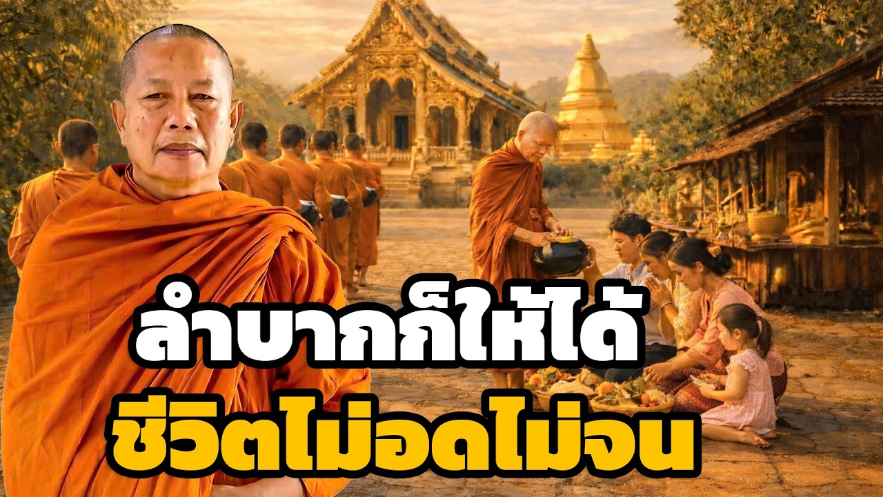ให้แม้ตอนลำบาก  ชีวิตจะไม่อดไม่จน ธรรมะคลายทุกข์ พระมหาบุญช่วย ปัญญาวชิโร