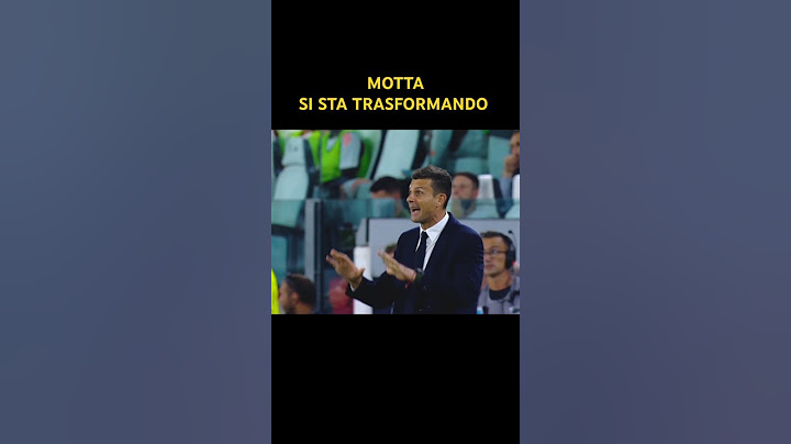 Motta si trasforma in Allegri 😱