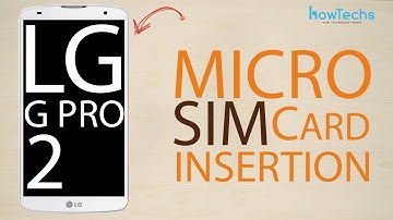 LG G Pro 2 - How to change the SIM card