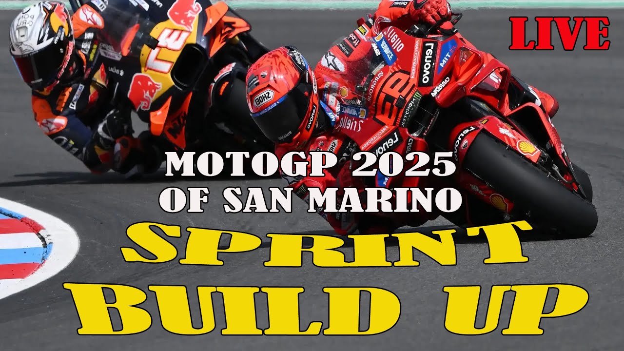 🔴 LIVE MOTOGP SPRINT BUILD UP / SAN MARINO / MISANO 2025 | Timing Data ...