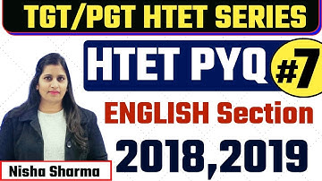 HTE PREVIOUS QUESTIONS ENGLISH SECTION 2018/ 2019 /2020 /2021  BY NISHA SHARMA ACHIEVERS ACADEMY