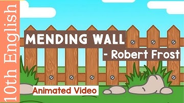 Mending Wall of 10th std English subject of Karnataka board