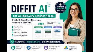 Create Worksheets, Quizzes & Notes in Seconds with Diffit AI