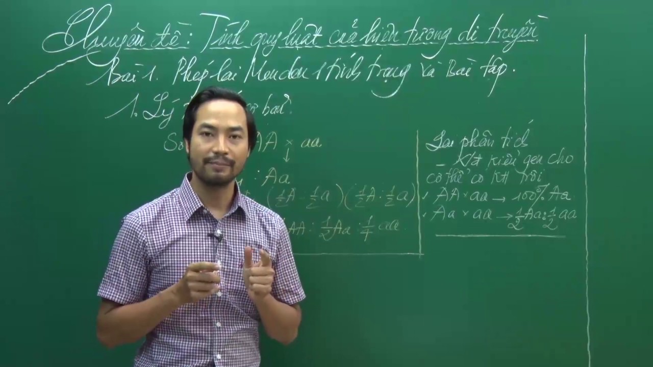 Phép lai Mendel 1 tính trạng & bài tập - Lớp 12 - Thầy Nguyễn Thành Công - PEN-C 2017