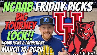 HUGE NCAA LOCK NCAAB Picks Today 2024 Free NCAAB Picks Predictions Sports Betting Advice