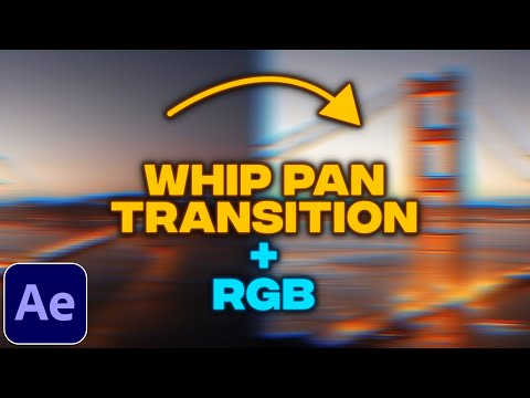 RGB Whip Pan Transition Tutorial in After Effects | Seamless Transition