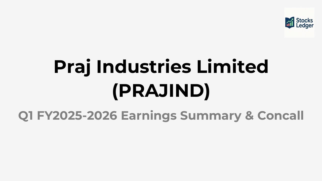 Praj Industries Limited (PRAJIND) Earnings Conference call for Q1 FY2025-2026