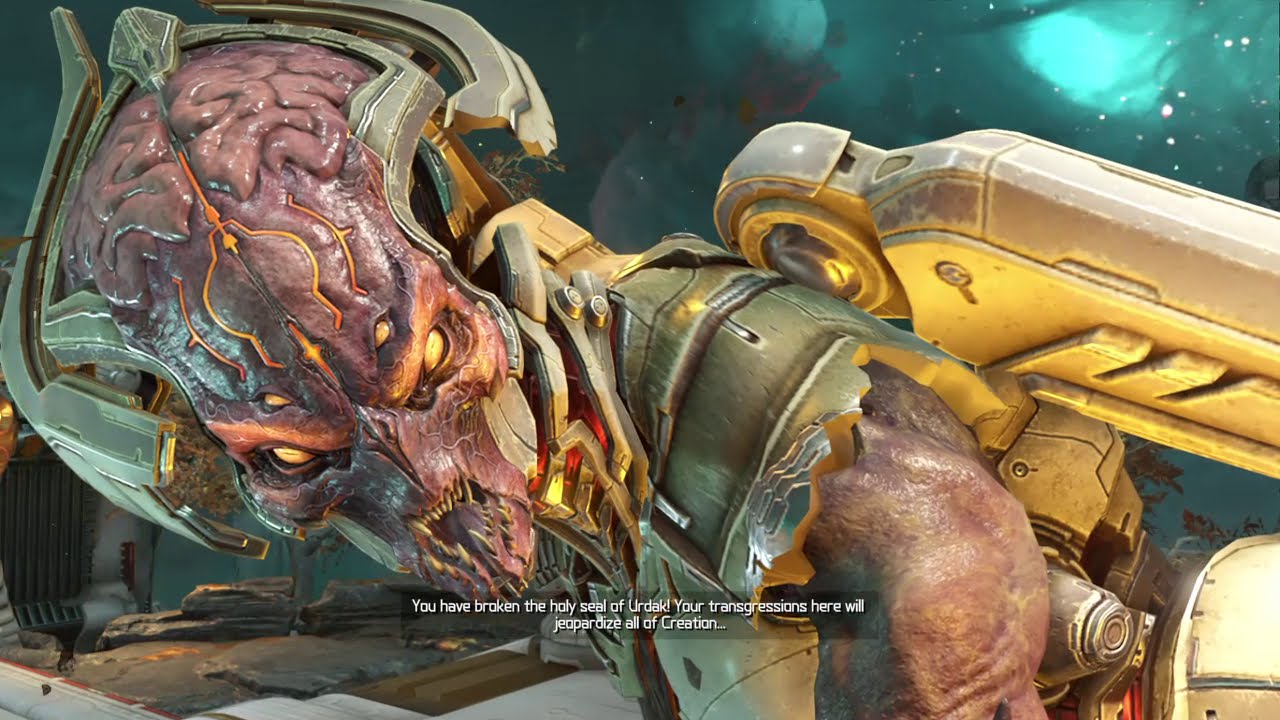 Doom Eternal Khan Maykr Boss Fight Youtube