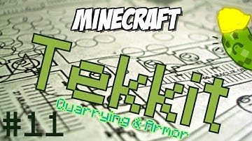 Yogscast Fan Tekkit Part 11 - Diamonds , Quarrying & A New Friend Sleeping Kittens