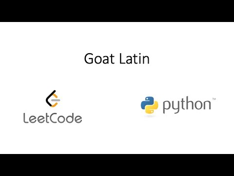 Leetcode - Goat Latin (Python)