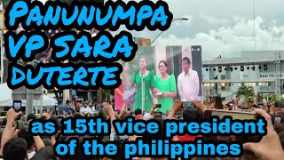 INAUGURATION of SARA DUTERTE as 15th Vice President of the Philippines #davaocity #duterte #dds