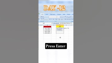 DATEIF FORMULA IN EXCEL SHEET. HOW TO Find AGE FROM DATE IN EXCEL.#shorts #viral