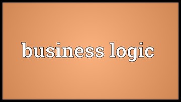 Business logic Meaning