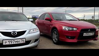 WHICH JAPANESE IS FASTER?? Mazda 6 2.0 vs Lancer 10 1.8. RACE!!!