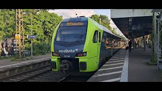 Elmshorn Bhf (North of Hamburg) a busy hour on Sat eve. Sunny and warm, a great variety of locos etc