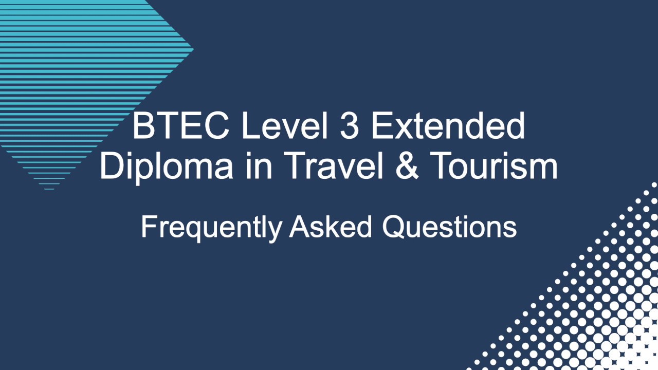 btec travel & tourism level 3