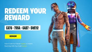 I GOT TRAVIS SCOTT SKIN CODES IN FORTNITE! FULL TUTORIAL ON HOW TO GET THE SKIN FOREVER!