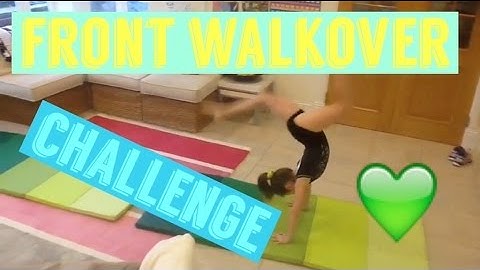 Gymnastics front walkover challenge