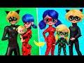 Ladybug and cat noir with kids  28 lol omg diys