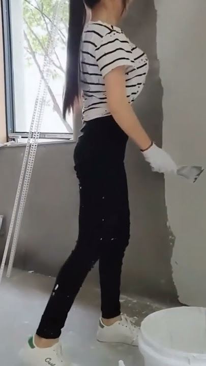 Keahlian luar biasa,wanita pekerja konstruksi bangunan#Shorts