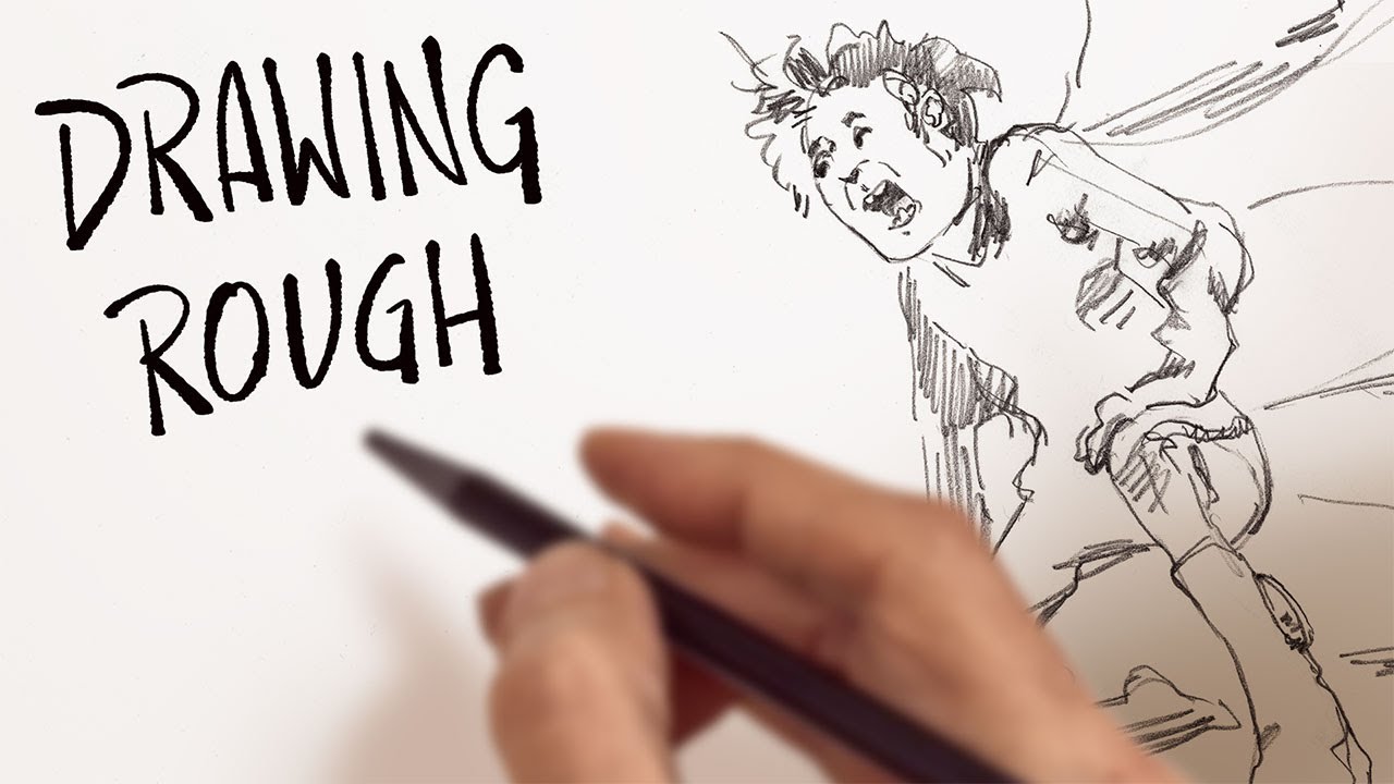 Drawing A Rough Drawing A Rough Character Sketch #ASMR - YouTube