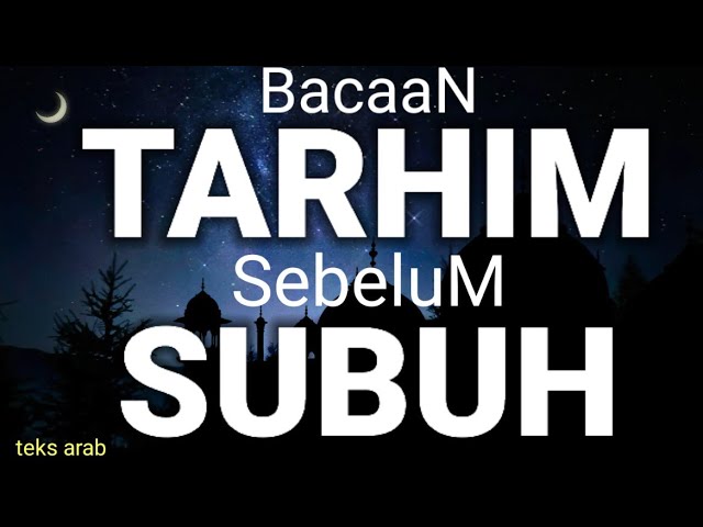 TARHIM sebelum ADZAN SUBUH,merdu bikin merinding class=