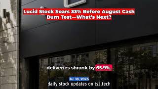 Lucid Stock Soars 33% Before August Cash Burn Test—What’s Next #ElectricVehicles #NASDAQLCID