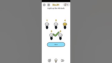 Brain out (level-81).... Light up the 4th bulb !!!!