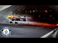 Longest tunnel flown through by airplane - Guinness World Records