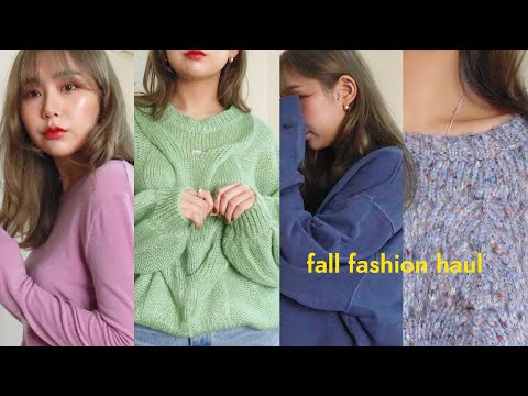 ➹ 매일 입을 색감뿜뿜 20가지 가을옷 하울 ✨ FASHION HAUL (ft.니트, 맨투맨, 자켓, 가방까지) | JIANSSI