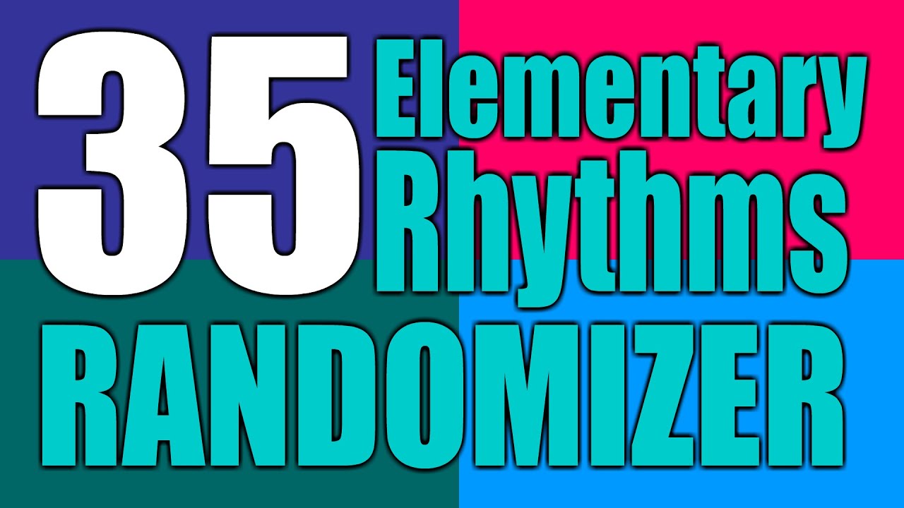 Elementary Music Rhythm Randomizer | Reading Rhythms - YouTube