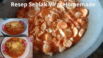 SEBLAK VIRAL HOMEMADE, RESEP SEBLAK KUAH PEDAS SEMUA KETAGIHAN