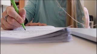 [ASMR] Study Session - Grading Tests + Minimal Whispering