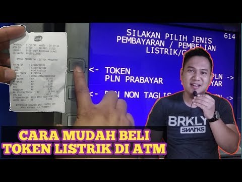 cara beli pulsa listrik lewat atm bri. 