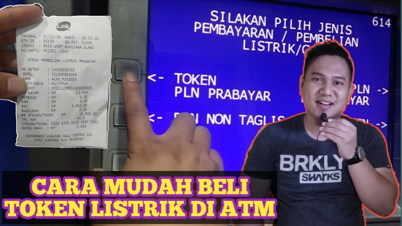 cara beli pulsa listrik lewat atm bri. 