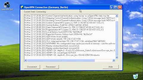 Как настроить VPN OpenVPN на Windows XP AProVPN.com