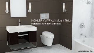 Installation - Veil Toilet with Bidet Seat