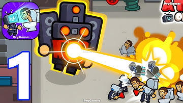 Attack On Toilet - Gameplay Walkthrough Part 1 Skibidi Toilet vs Camera Man Merge Battle Game