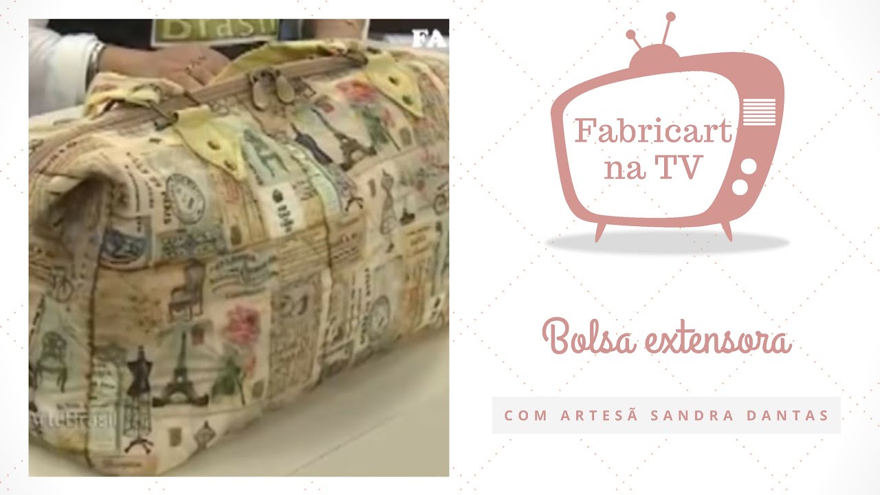 Passo a passo - Bolsa extensora - Artesã Sandra Dantas