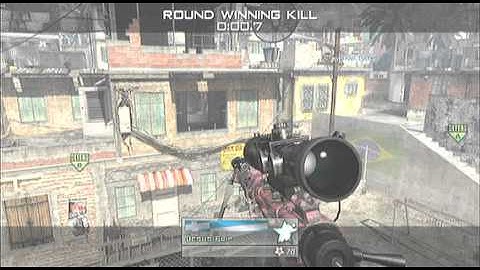 Clean MW2 Trickshot on Favela