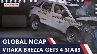 Maruti Suzuki Vitara Brezza Scores 4 Stars In Global NCAP Crash Test | Crash Test | carandbike Suzuki Brezza Safety Rating