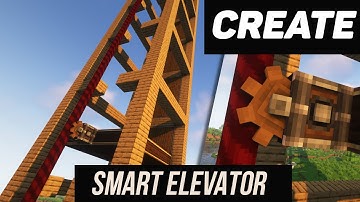 Create mod. How to build a smart elevator. Tutorial / guide (minecraft java edition)