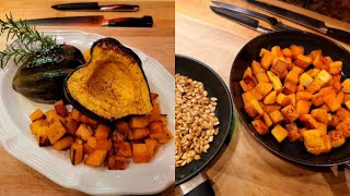 How To Roast Squash (Acorn and Butternut)