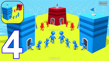 Stickman Build and Fight - Gameplay Walkthrough Part 4 Stickman Build io Merge Fight Army Commander