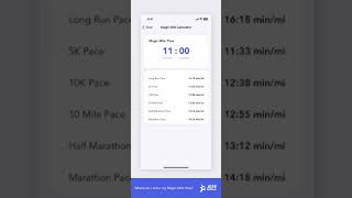 Jeff Galloway App: How to Enter Magic Mile Time