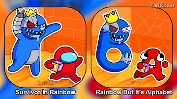 Rainbow Friends Survivor In Rainbow Monster - Rainbow But It’s Alphabet Lore Android iOS Gameplay
