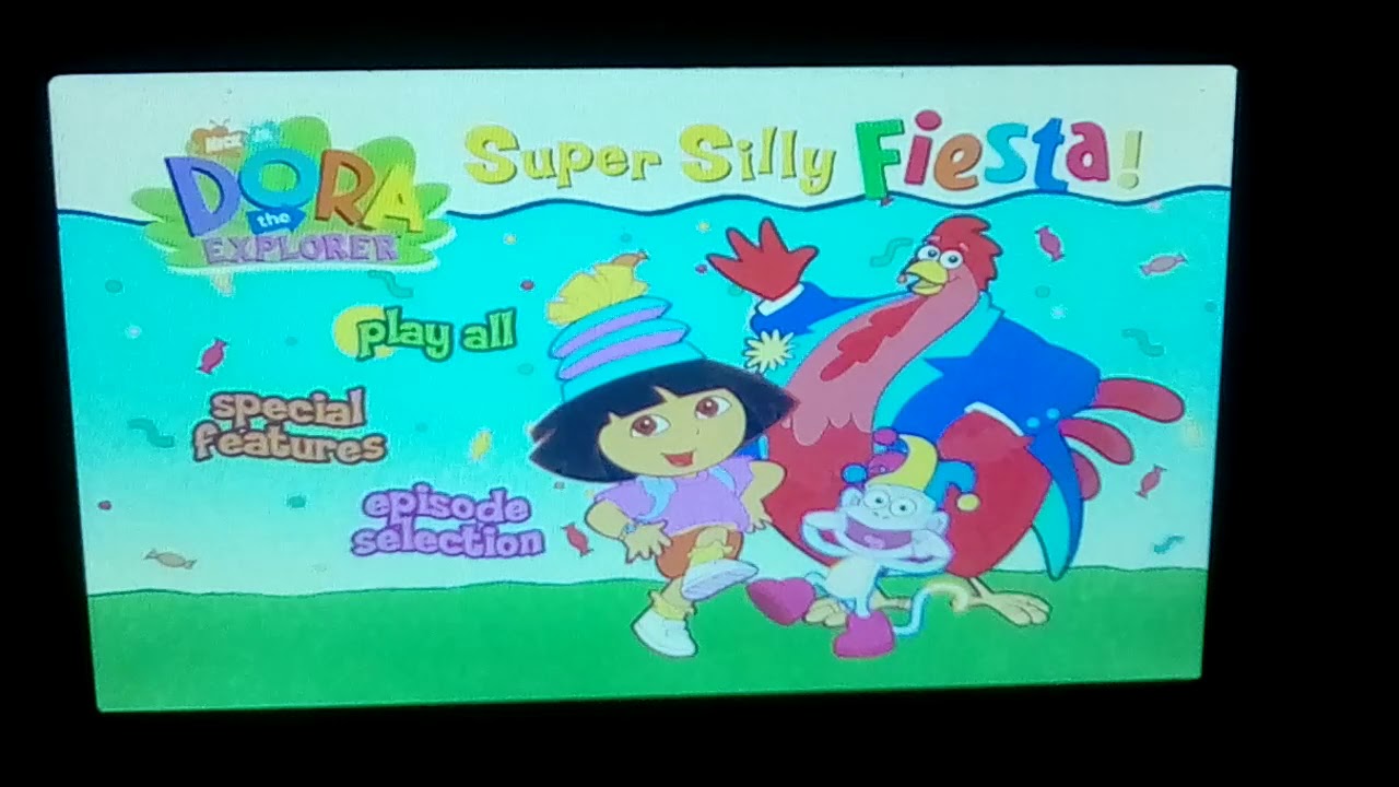 Dora The Explorer: Super Silly Fiesta 2004 DVD Menu Walkthrough.